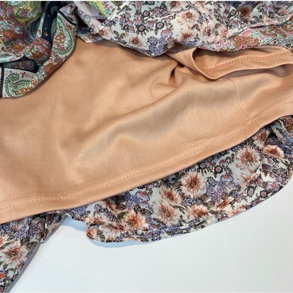 GiGio Floral Chiffon Ruffled Maxi Dress Size Medium NWT - Picture 6 of 7